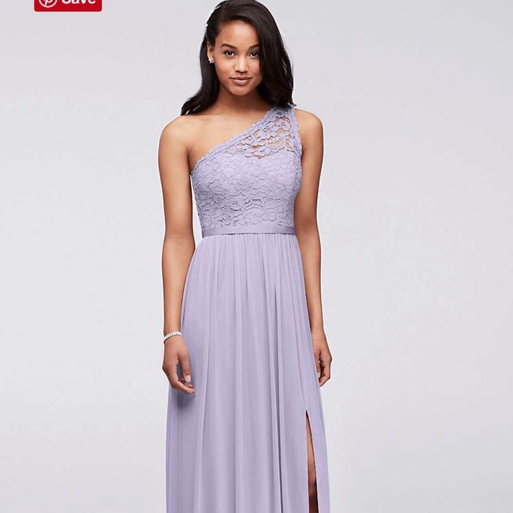 One Shoulder iris Lace Bridesmaid Dress size 12